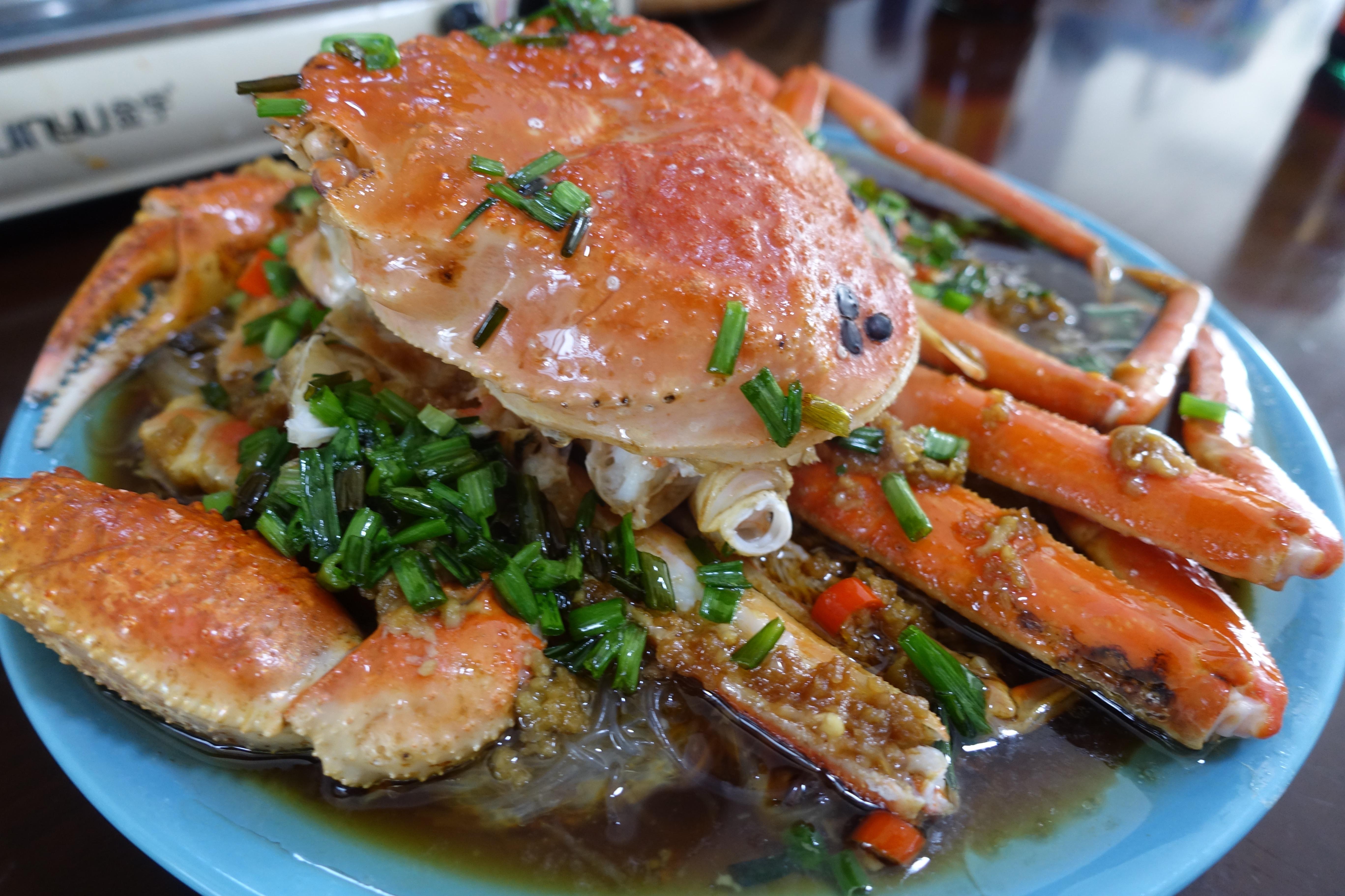 海鲜大菜——葱油豉汁蒸松叶蟹 - 知乎