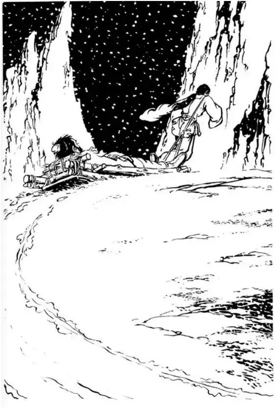 插画金庸小说的黑白江湖