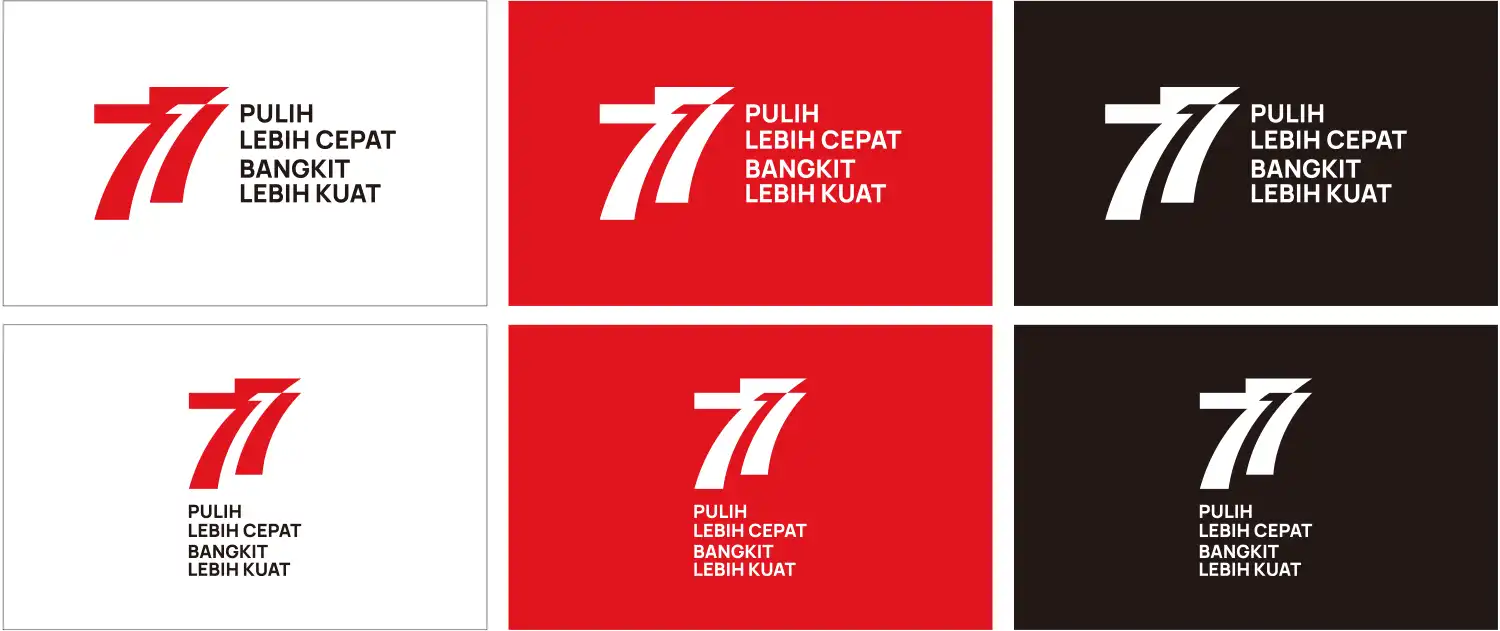 印度尼西亚独立77周年logo