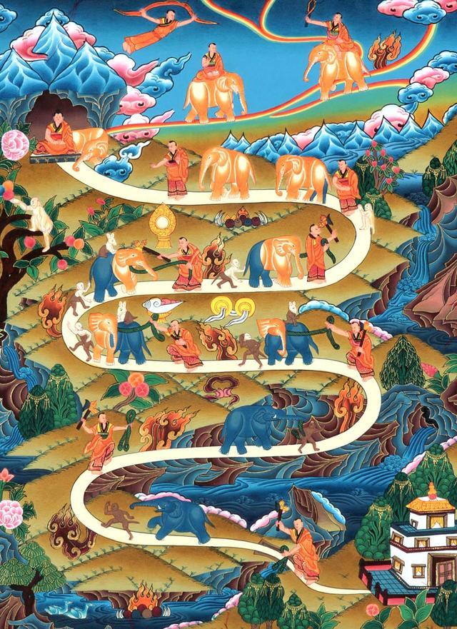 「西藏小百科」西藏最常见的壁画:十象图