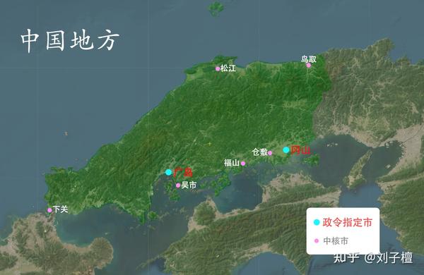 日本8个地区的主要城市分布图 - 知乎