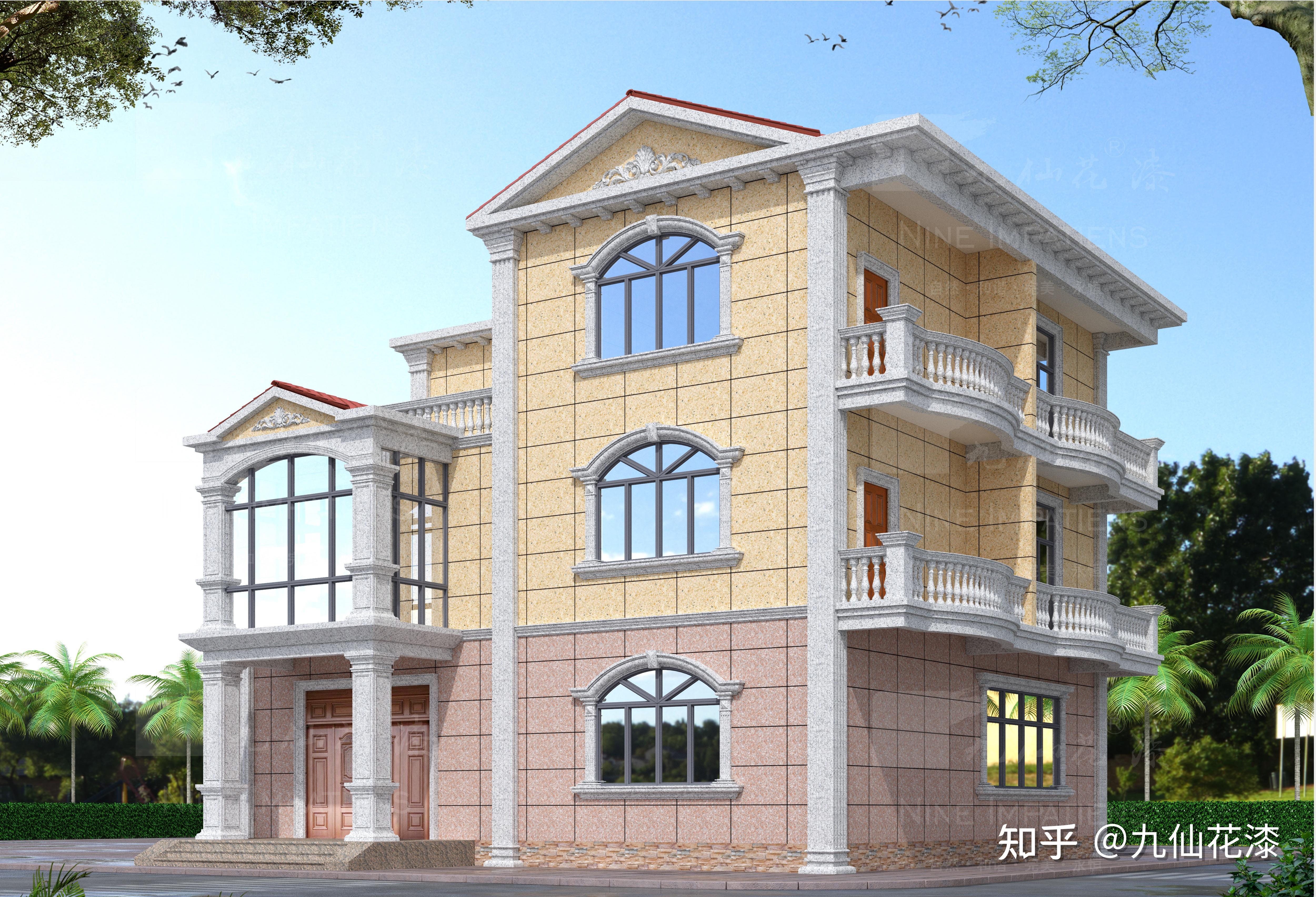 农村房子的外墙涂什么颜色的好? - 知乎