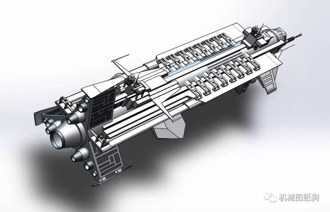 飛行模型hbshammernaught宇宙戰艦太空飛船模型