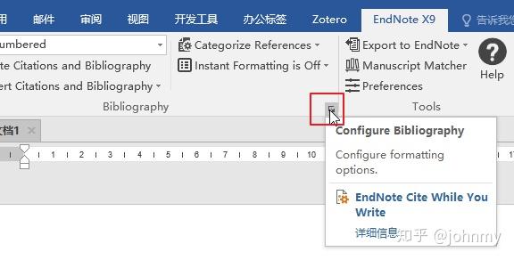 opening an endnote word document with zotero