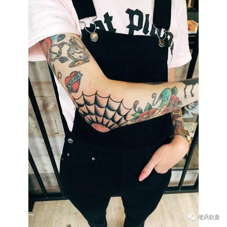 纹身素材——肘部蜘蛛网 - 知乎