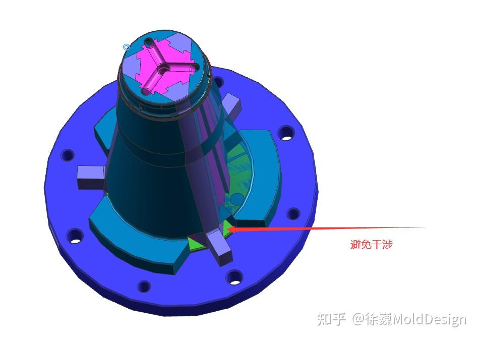 缩柯模具潜水口如何顶出可以参考这样设计