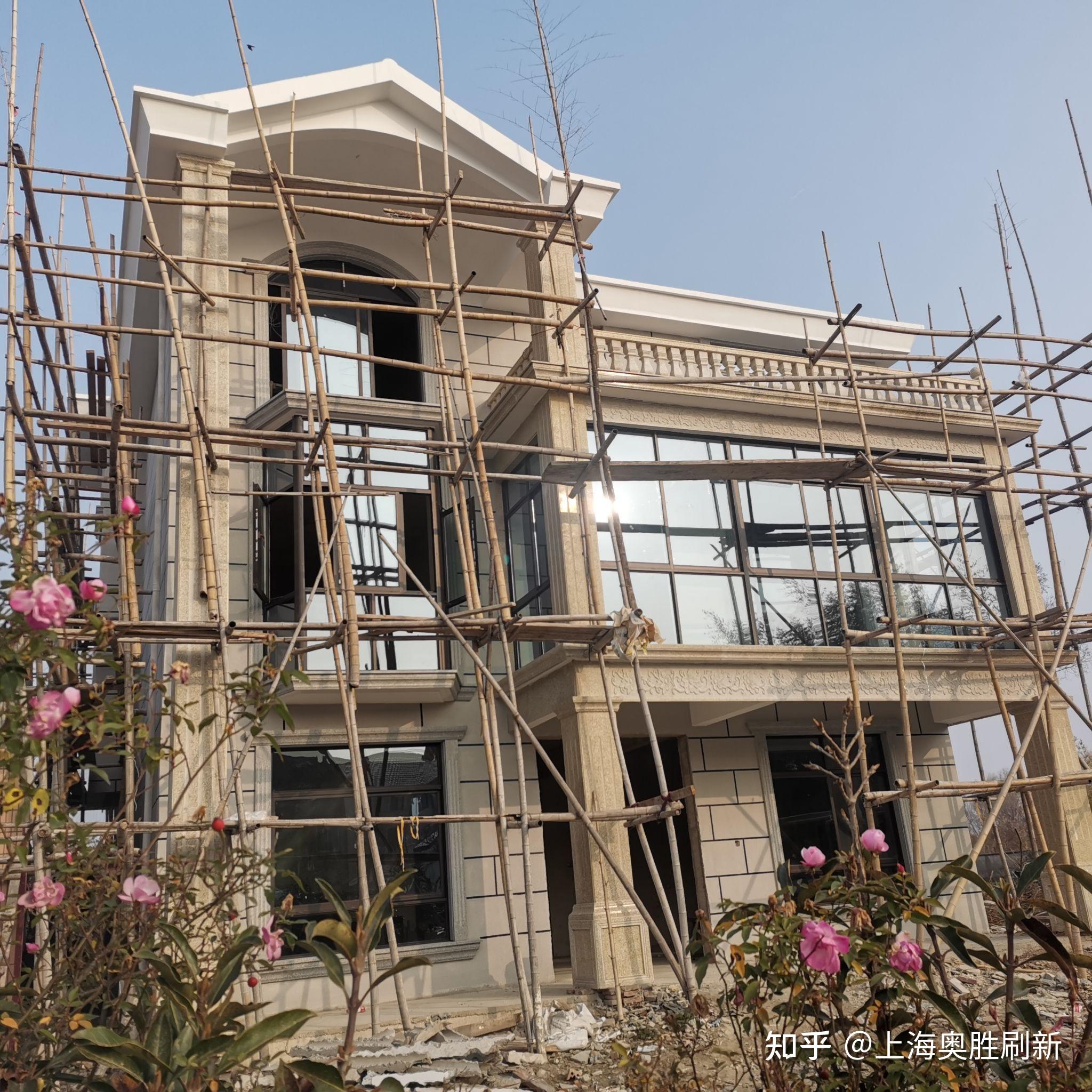 真石漆外墙别墅施工效果展示