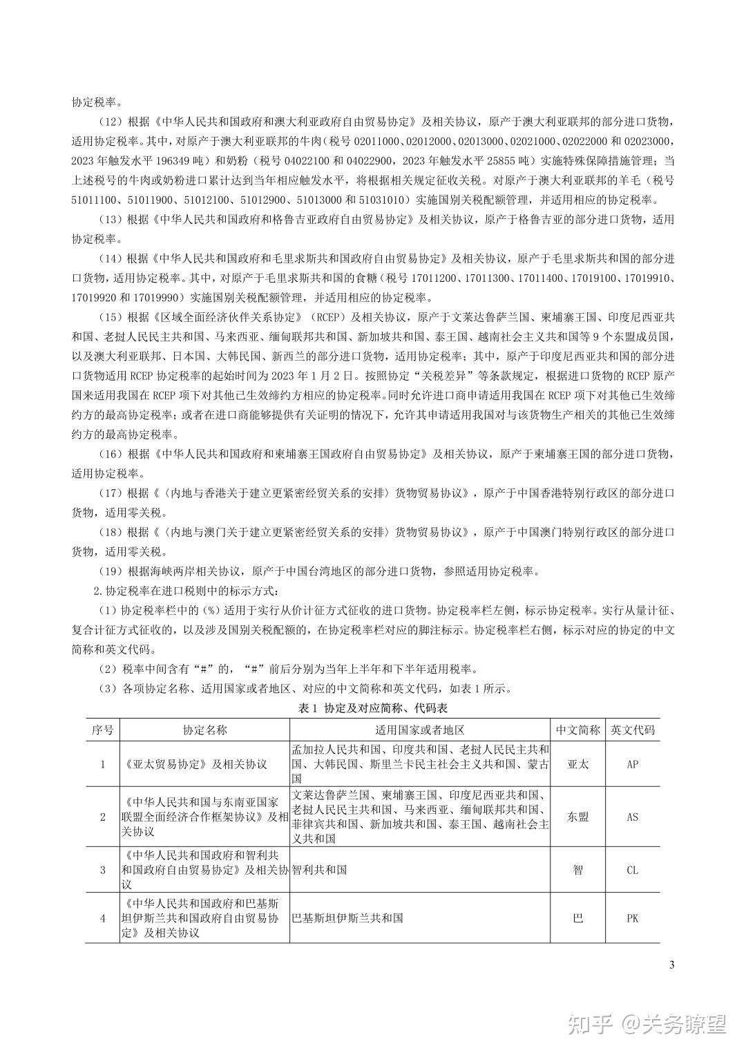 中华人民共和国进出口税则(2023) - 知乎