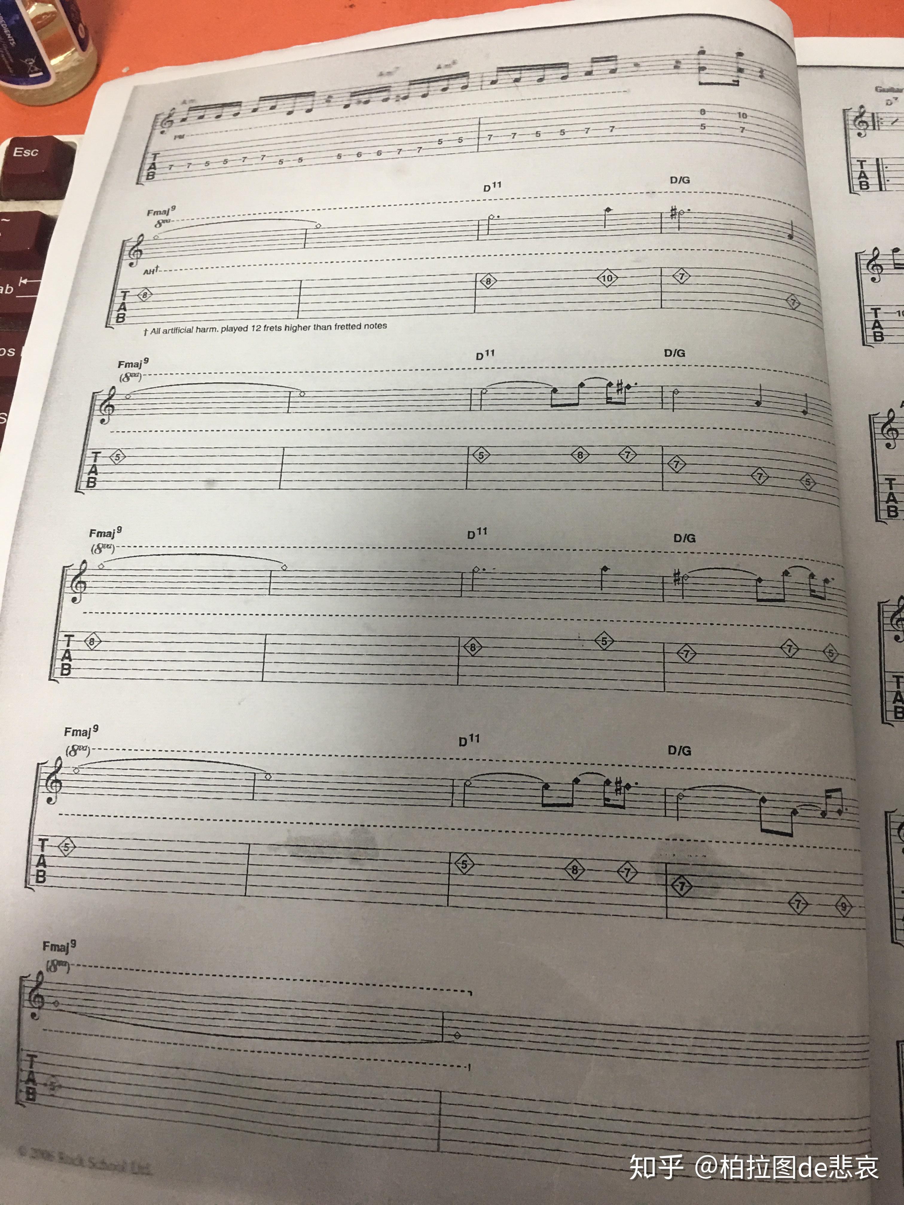 附谱电吉他翻弹英皇考级7级funk风格曲