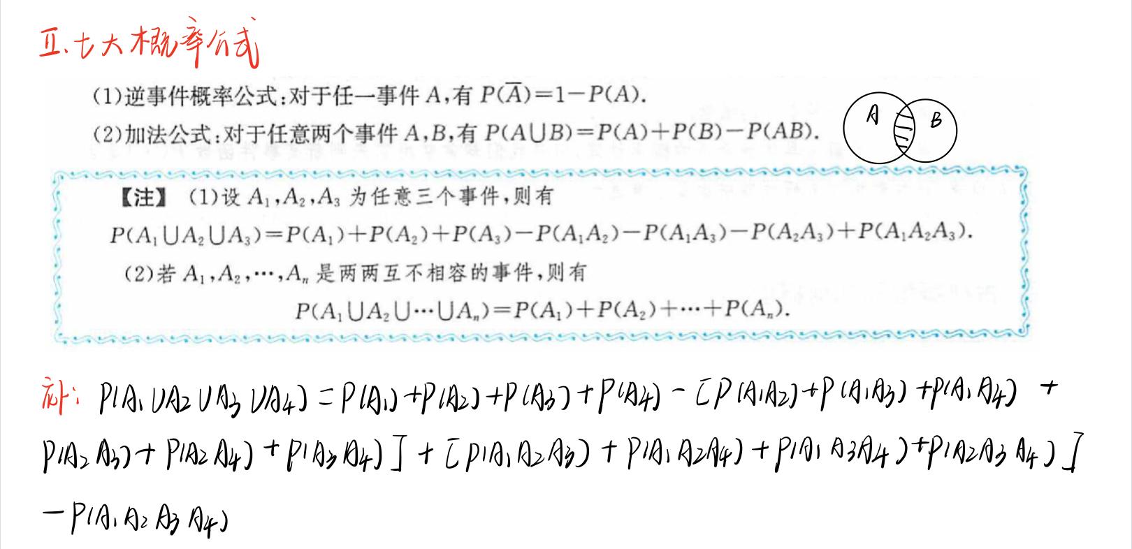 概率论·专题1：事件的运算、六大公式、贝叶斯、全概率公式 知乎