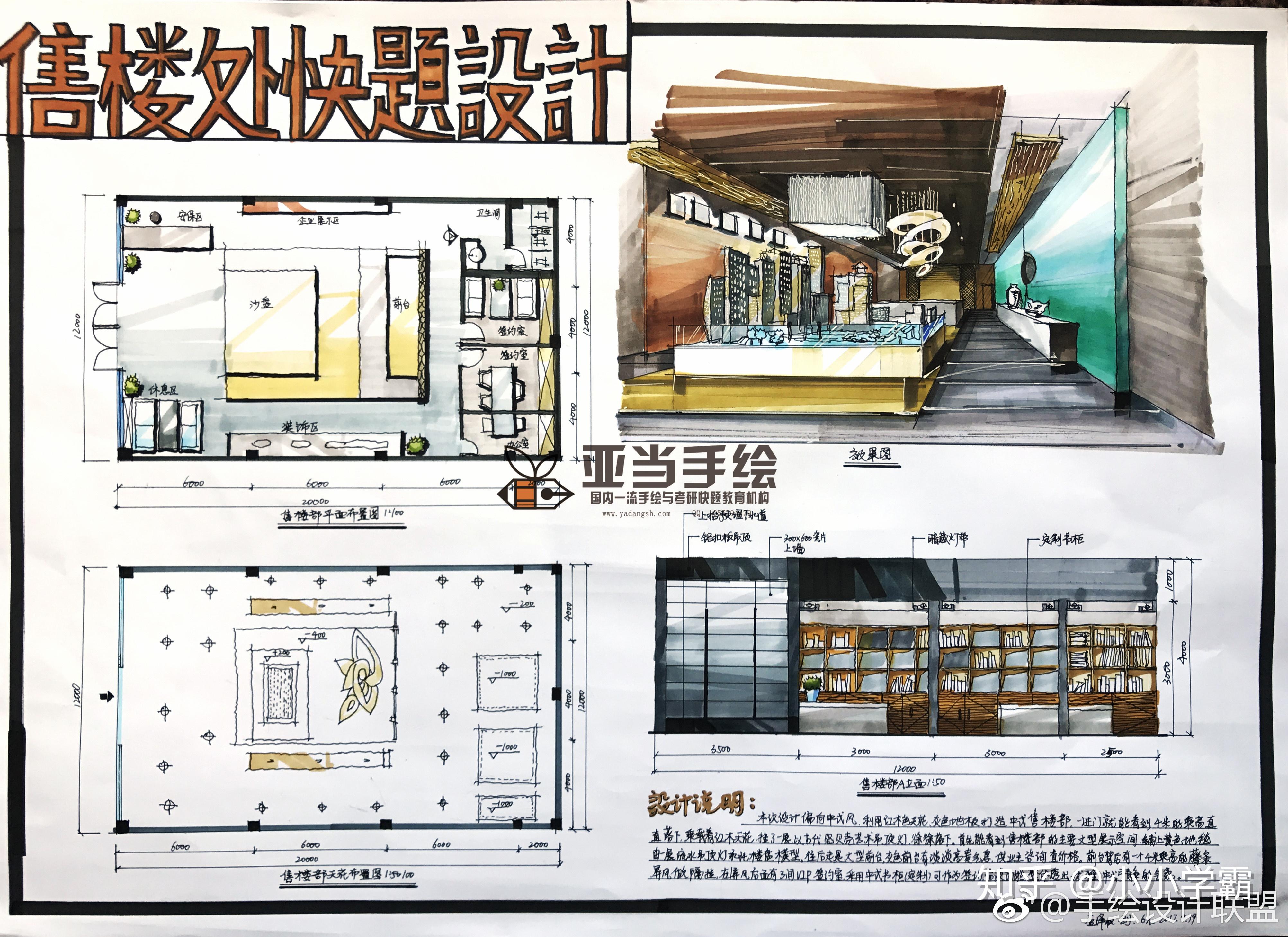 室内或景观设计考研如何提升快题速度画面效果从而获得高分