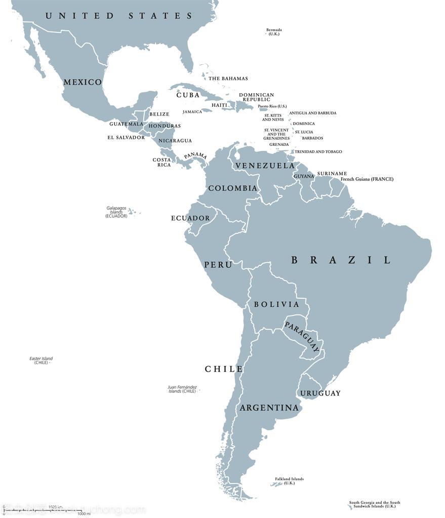 南美港口地图图片