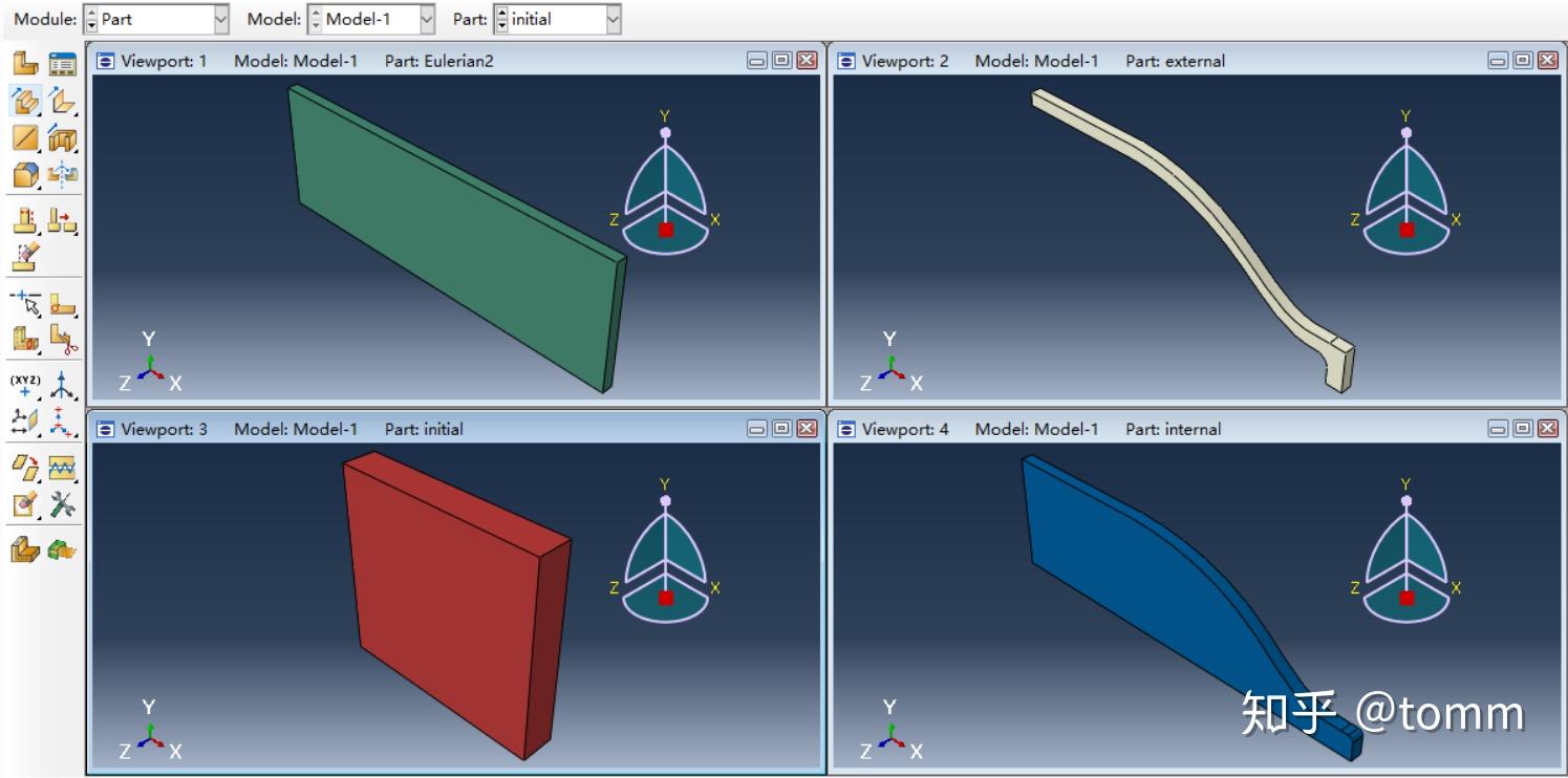 abaquscel模拟聚合材料挤压变形