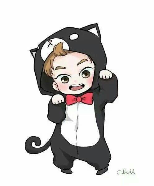 能分享一下exo的动物睡衣图片吗?