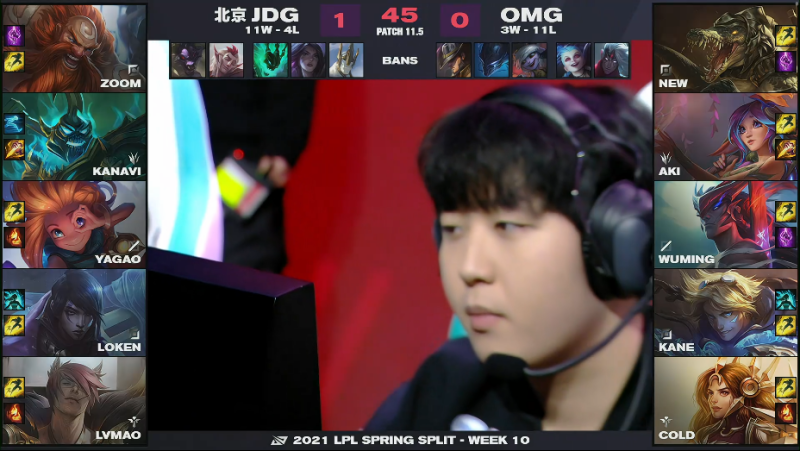 金克丝,韦鲁斯omg选用:new鳄鱼,aki莉莉娅,wuming永恩,kane伊泽瑞尔