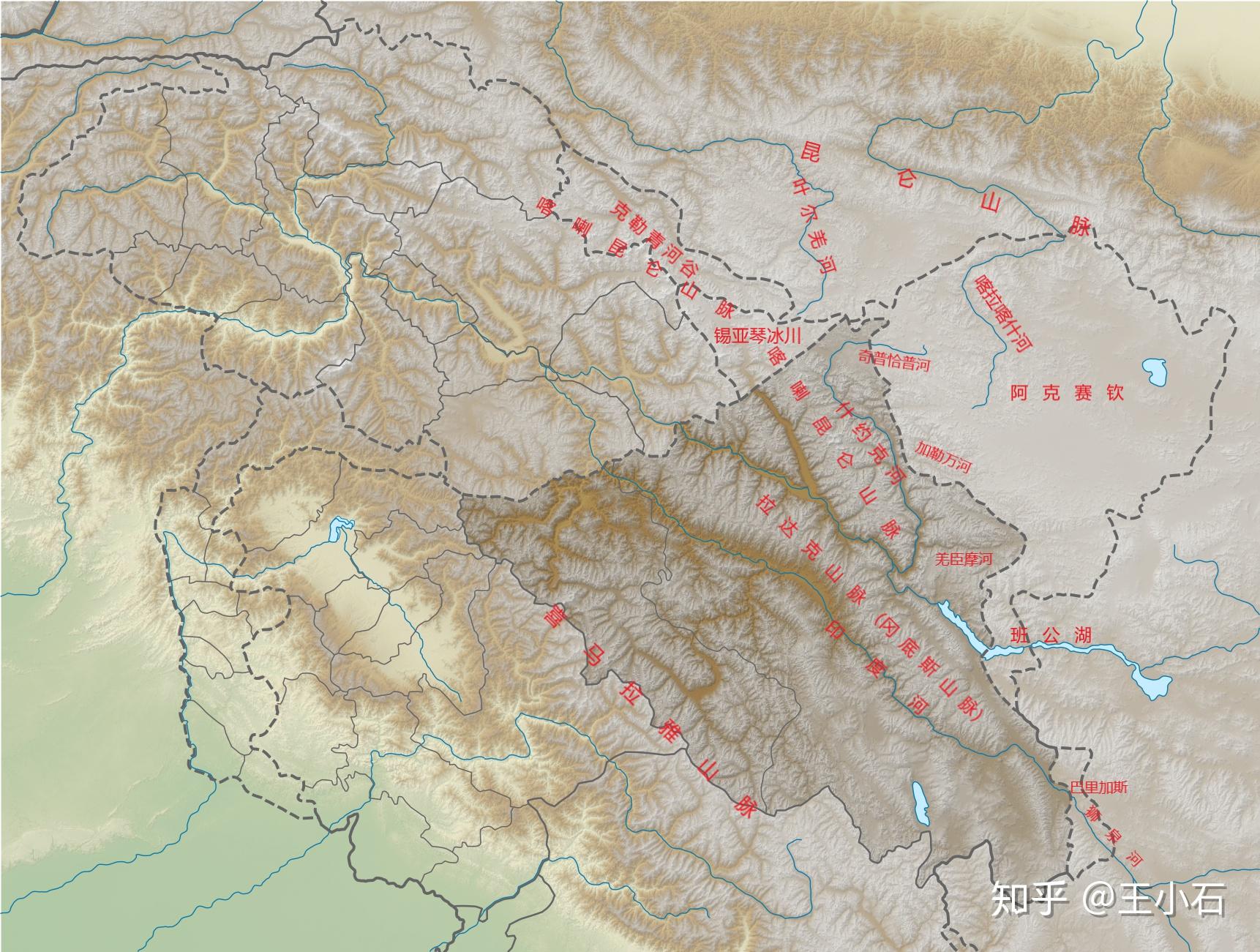 中印边界图加勒万河图片
