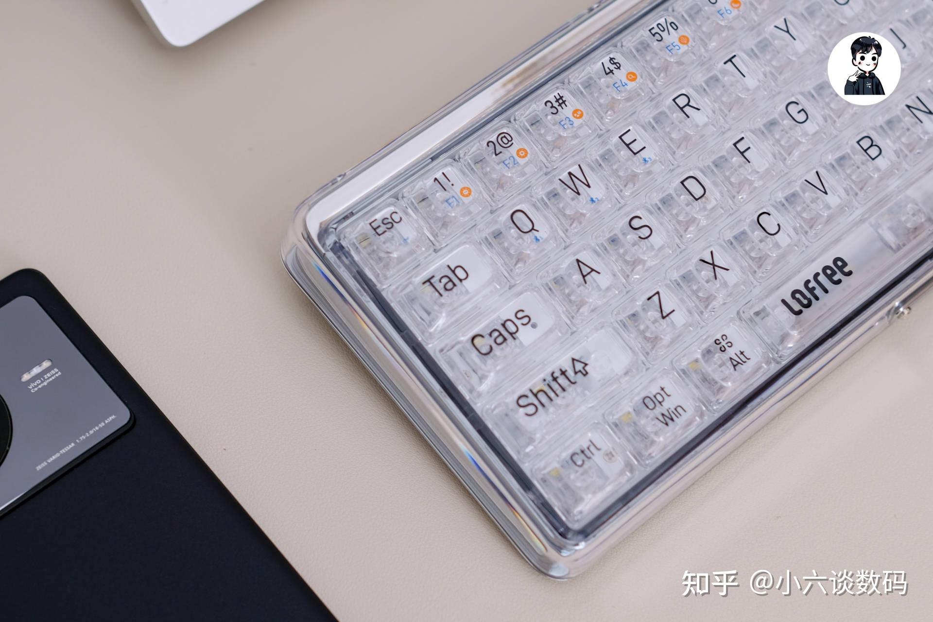 冰封的下炫酷——Lofree洛斐1%双模透明机械键盘 - 知乎