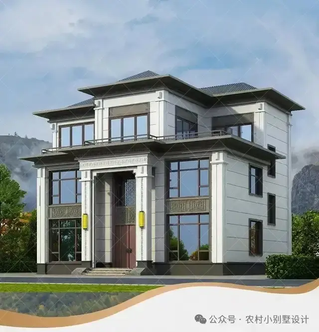 带电梯+复试客厅+三层新中式别墅，18套三层新中式带电梯自建房 - 知乎