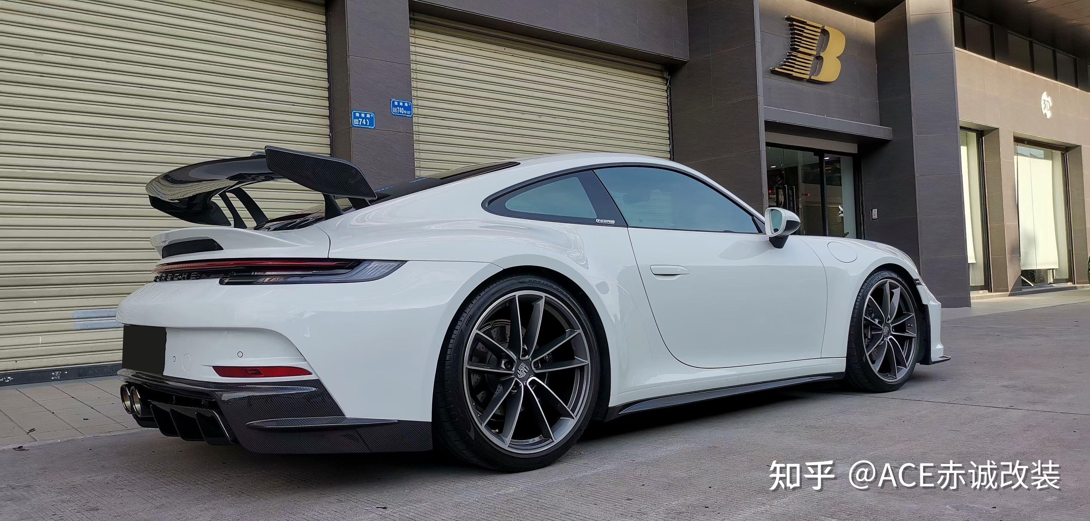 保时捷911992改装gt3赛道版碳纤维大包围前杠后杠机盖尾翼侧裙排气