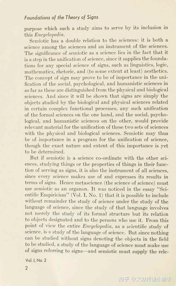  foundations of the theory of signs by morris charles w