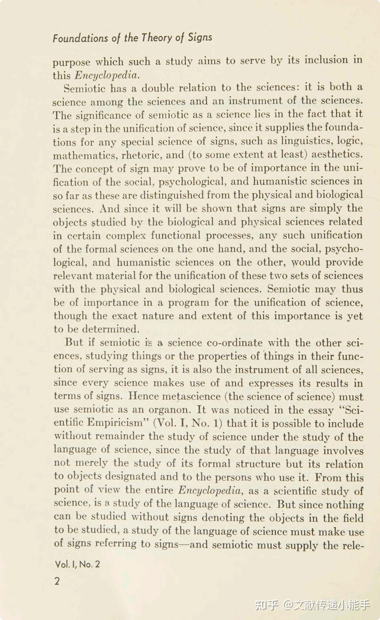  foundations of the theory of signs by morris charles w