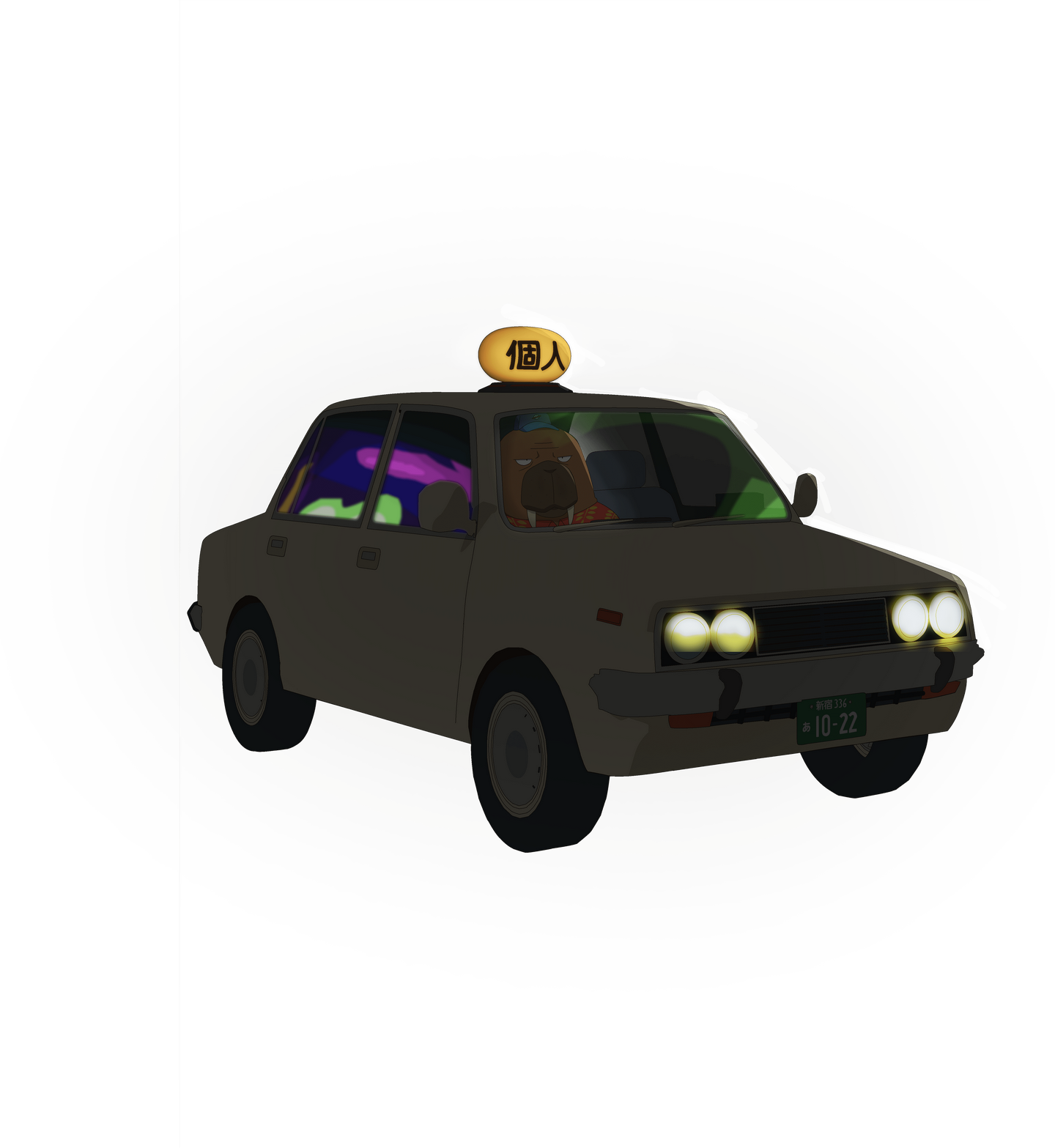 叙诡揭秘 原创悬疑动画odd Taxi 奇巧计程车第一话详细解析 知乎