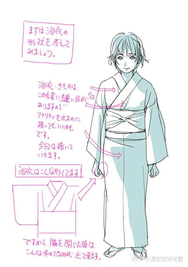 日本toshi大神教你如何画浴衣
