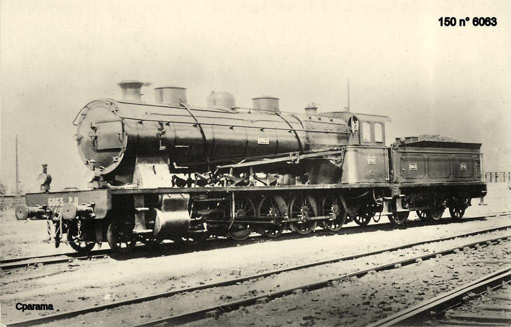 科普十足目巴黎奥尔良铁路公司6000型法国国铁4150a型蒸汽机车
