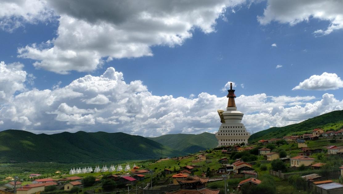 川西北之旅阿坝州红原县麦洼寺和平塔