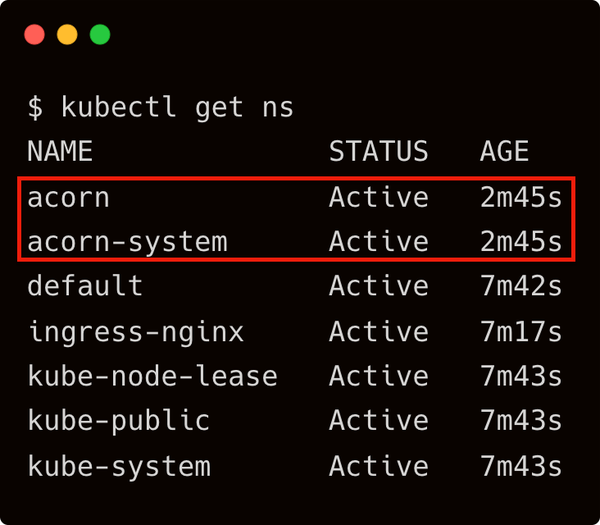 Acorn kubernetes paas 