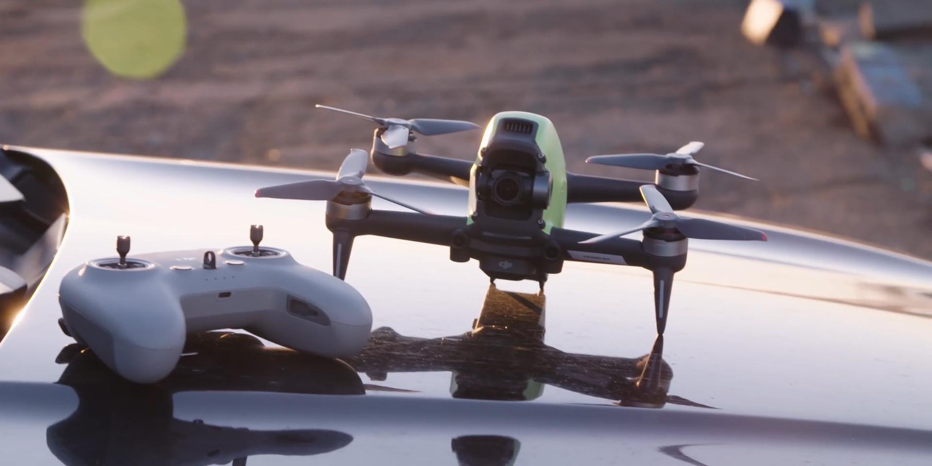 dji fpv套装包含飞控以及飞行眼镜v2,还可搭配穿越摇杆完美体验150