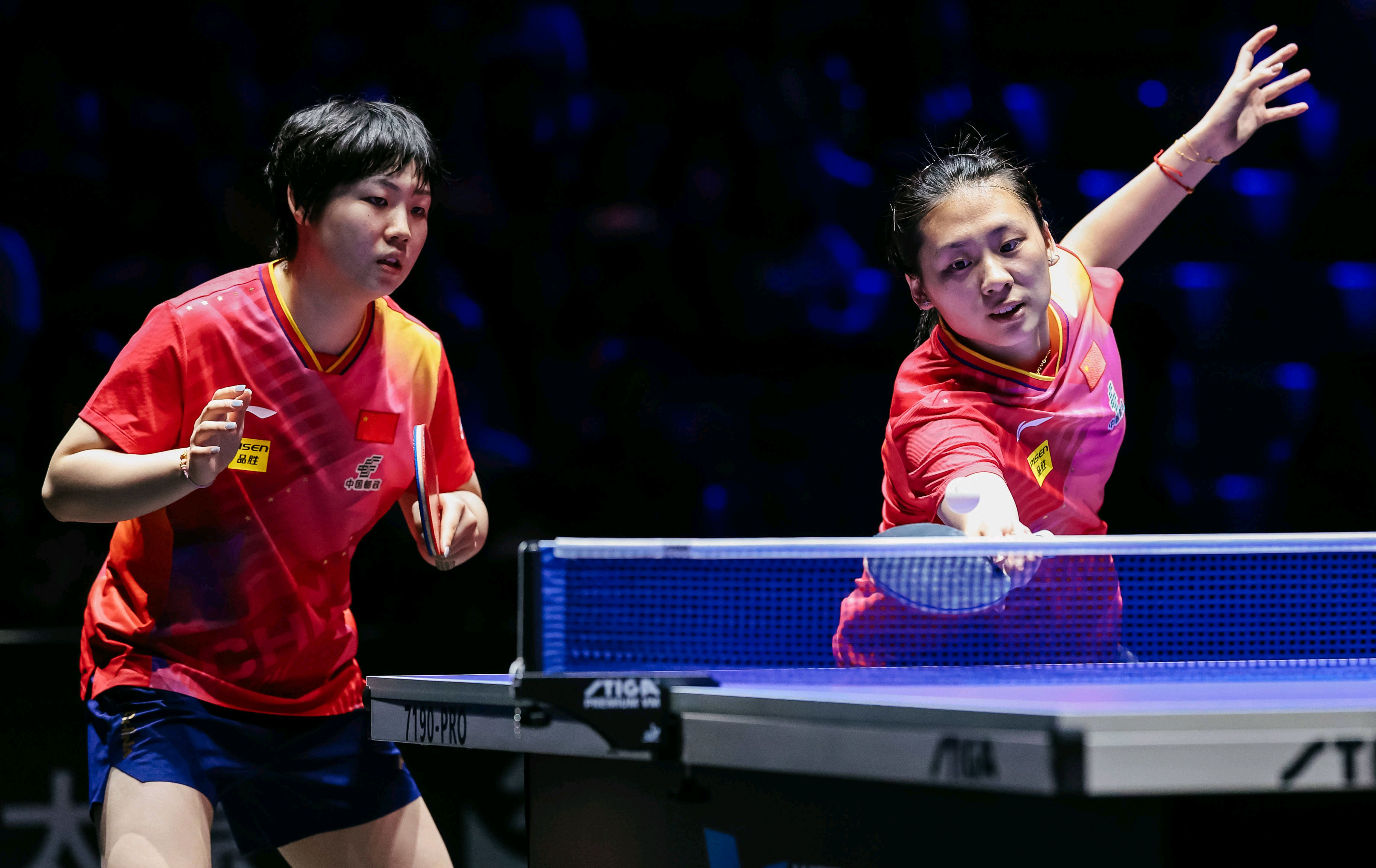 蒯曼和陈熠组合打进决赛,击败王曼昱和陈梦,将对战陈幸同组合