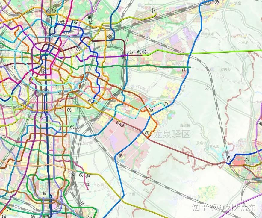 来源:《成都市城市轨道交通线网规划》(2021版)城市更新之前的文章中