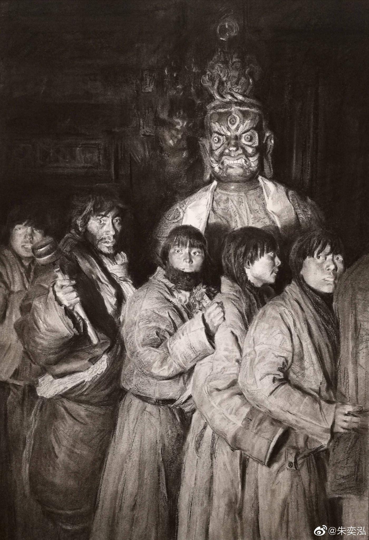 清华美术学院的唐靖的画是什么水平