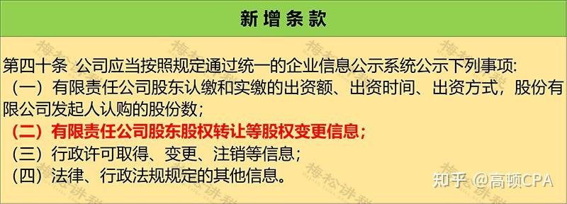 變化二:(新增)股東轉讓其股權的,應當書面通知公司變化三:(新增)股份