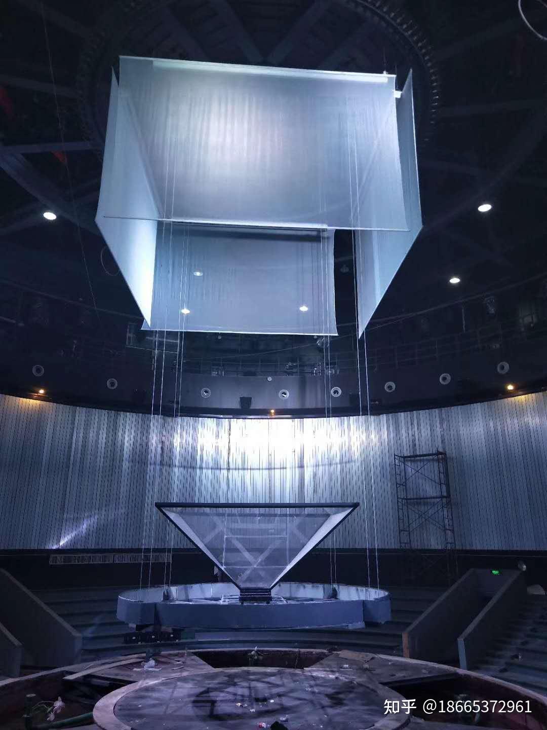 全息投影纱幕升降式大型舞台电动裸眼3d