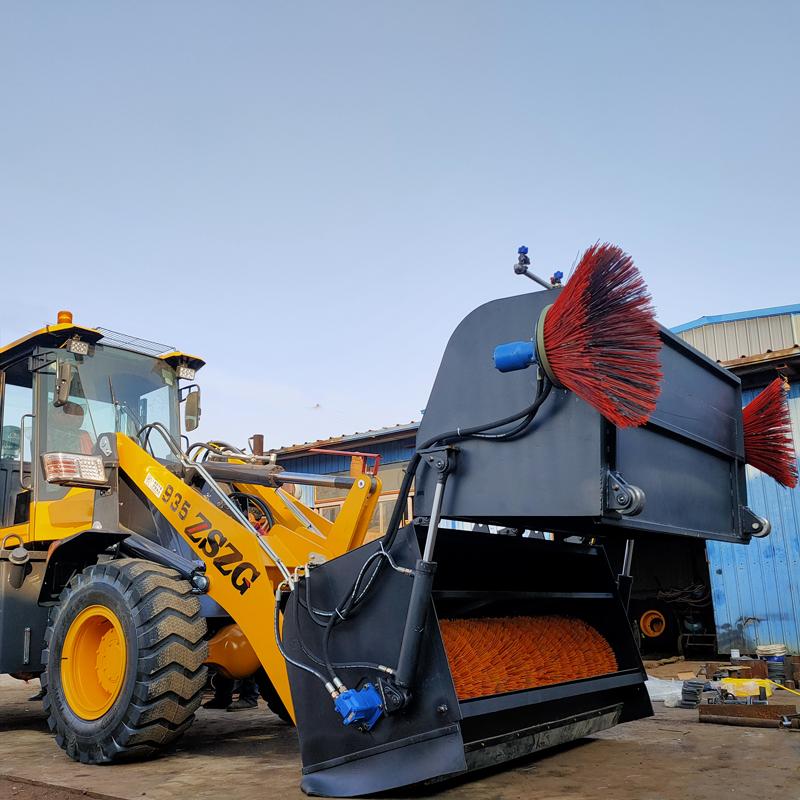 铲车清扫机a935装载机安装扫路机
