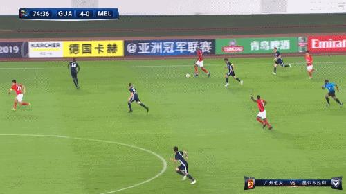 2019 赛季亚冠小组赛塔利斯卡梅开恒大 4:0 轻