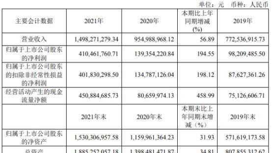 新洁能2021年净利41亿同比增长19455董事长朱袁正薪酬220万