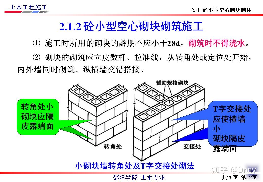 石砌体及砌块砌体施工 - 知乎