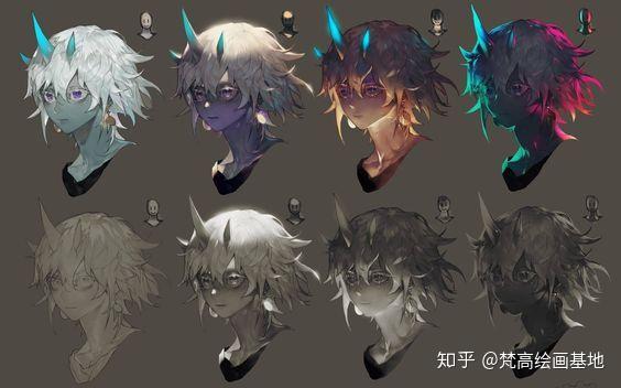 干货素材同一角色的不同变化梵高学院