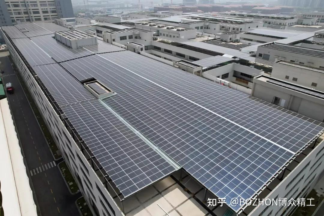 践行绿色发展理念博众精工光伏项目二期正式投入使用