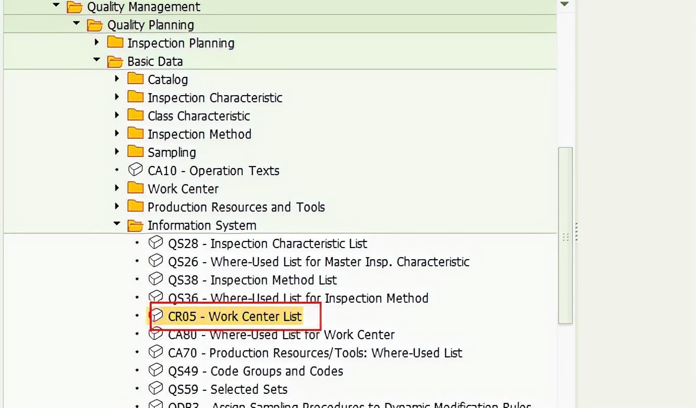 SAP QM初阶之事务代码CR05查询QM Work Center List 知乎