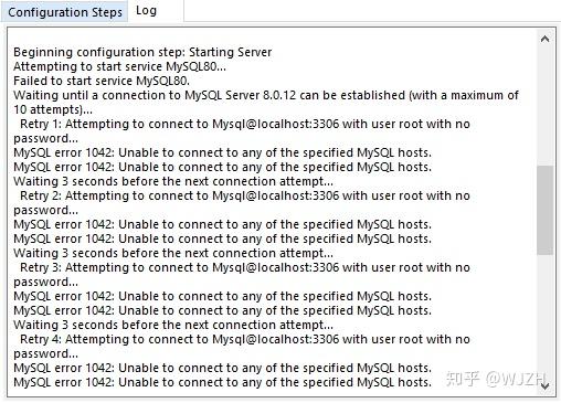 win10安装mysql8.0版本出现starting server组件