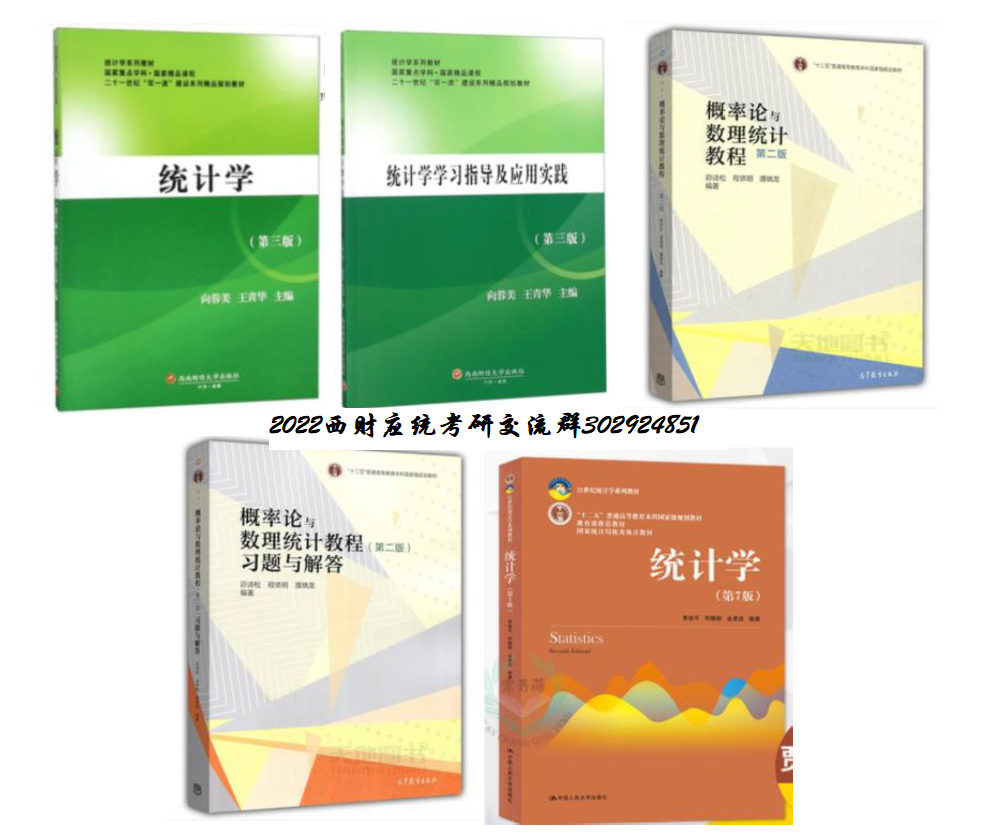 2022年西南财经大学432应用统计专业课参考书 知乎