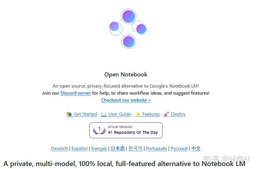NotebookLM 的开源自托管替代方案，已经 30.2k 星标了 - 知乎