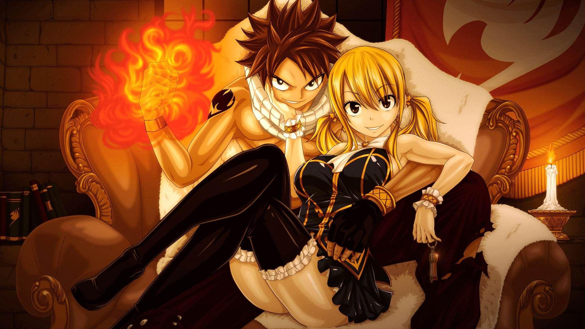 有没有简约好看的妖尾电脑壁纸