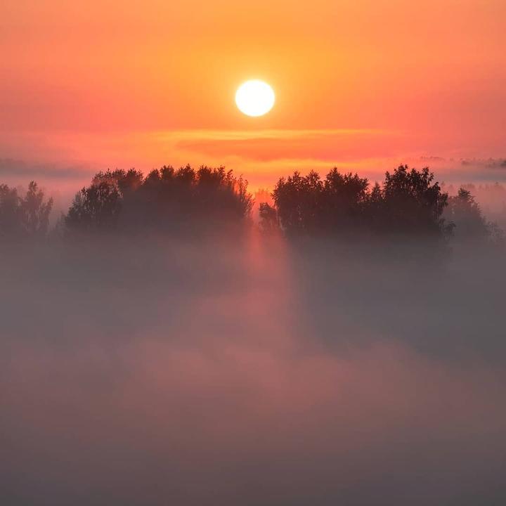 点评4张日出日落照片,好看的真不是太阳