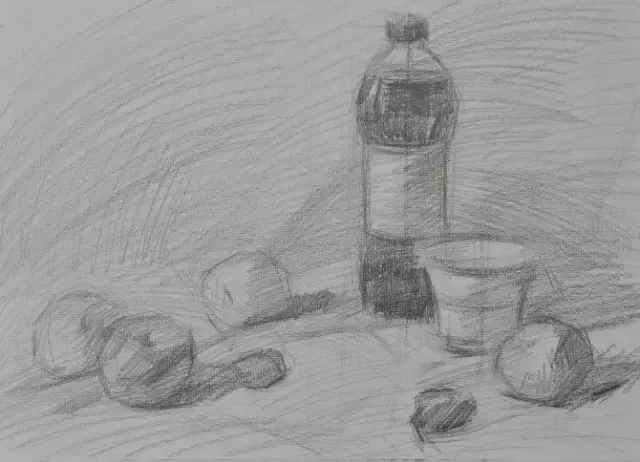 校尉美术素描静物入门教程绘画步骤