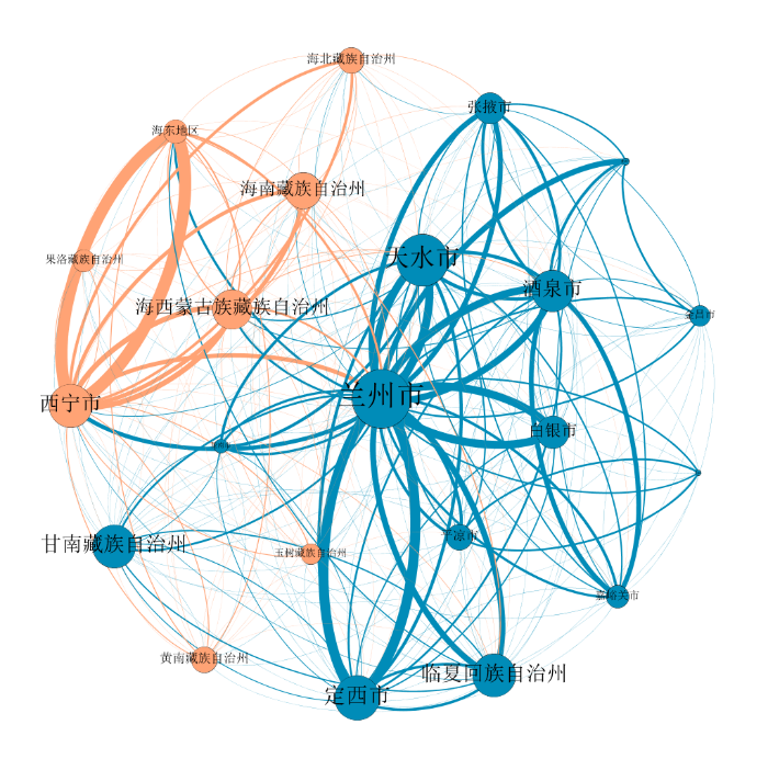 复杂网络与多源流数据视角下的兰西城市群边界划定